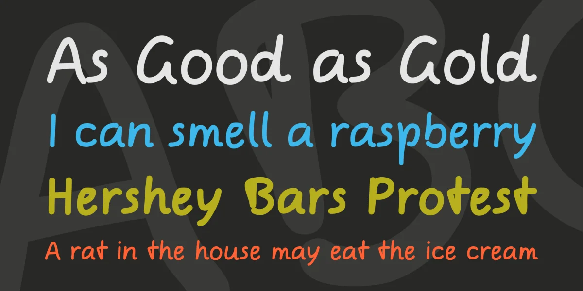 Comic Jens Font Family preview 2