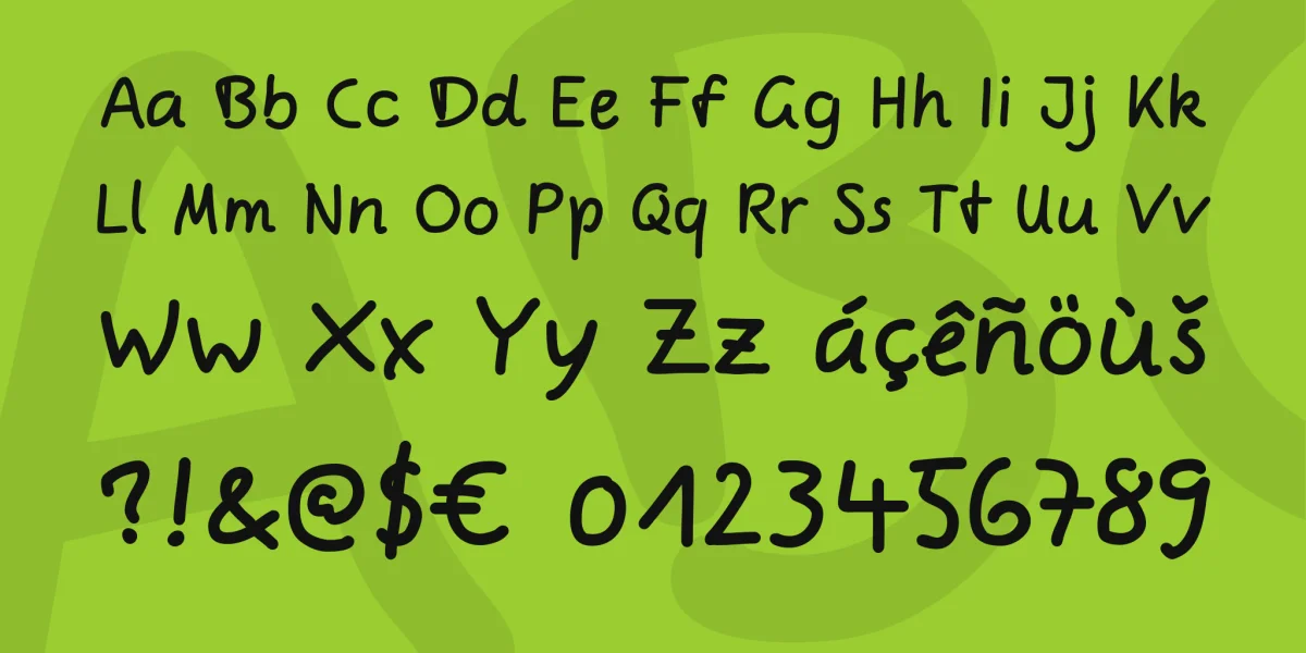 Comic Jens Font Family preview 4