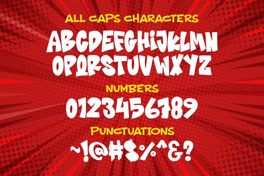 Comic Roasting Font preview 5