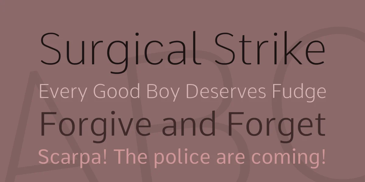 Comme Font Family preview 2