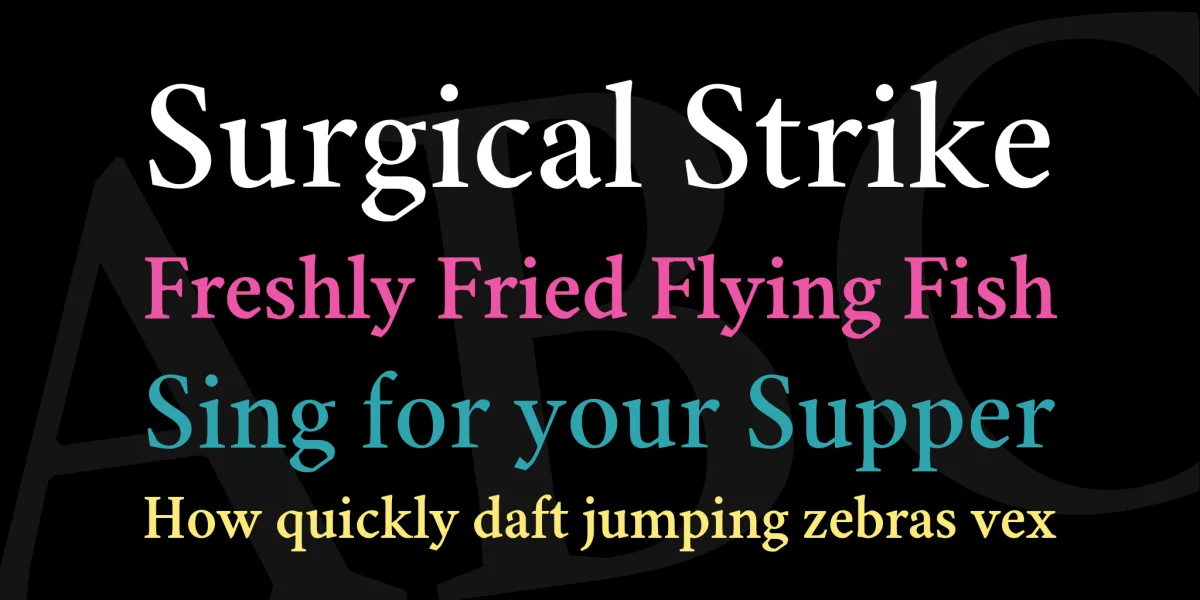 Comprehension Font Family preview 3