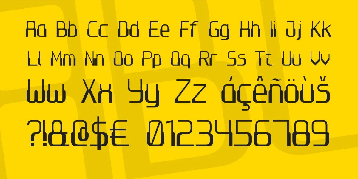 Computer 7 Font preview 3