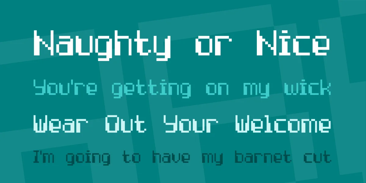 Computer Pixel-7 Font preview 2