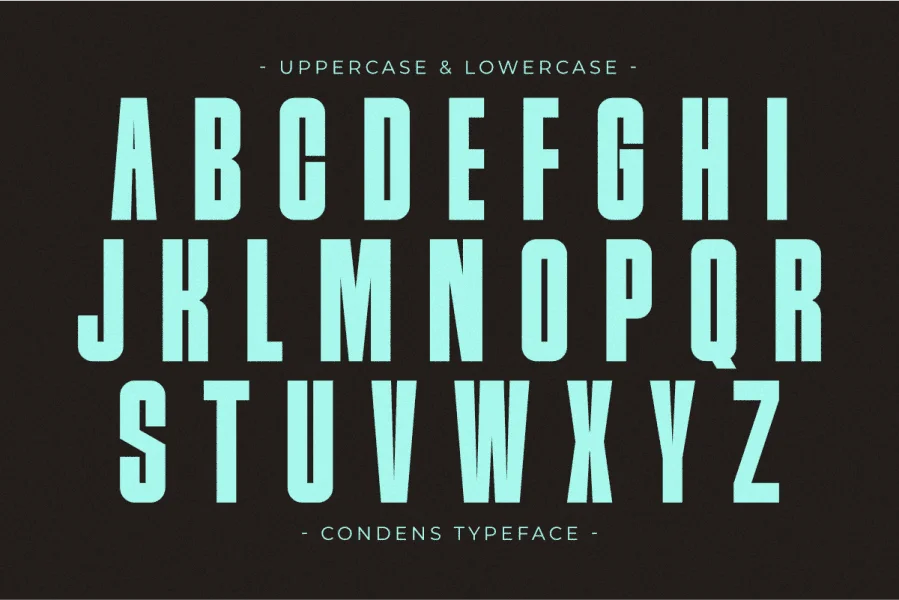 Condens Font preview 5
