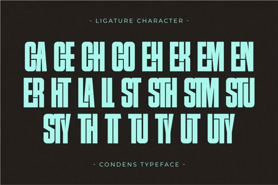 Condens Font preview 7