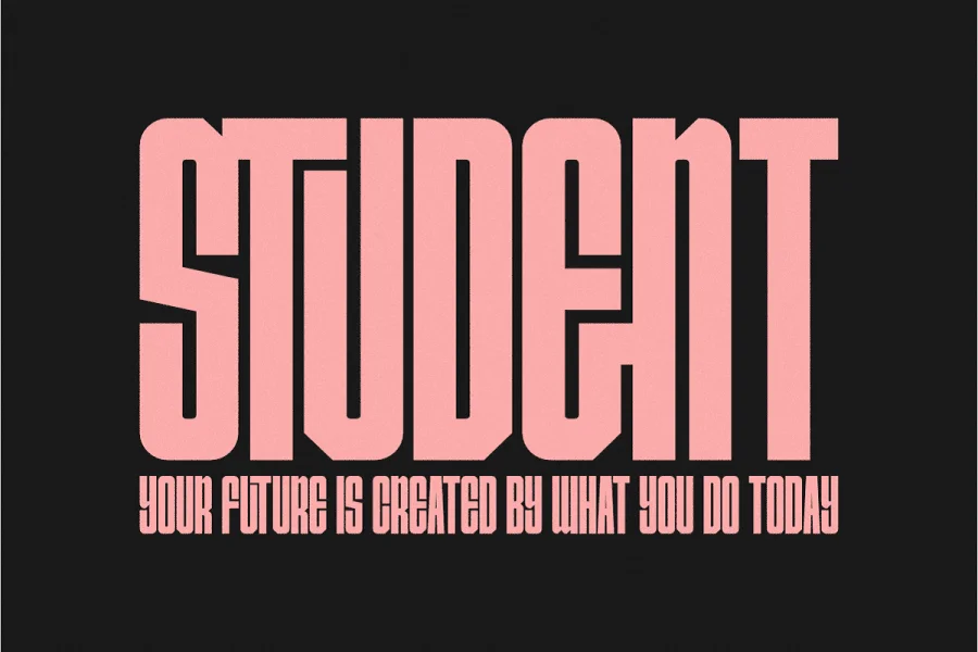 Condensans Font preview 2