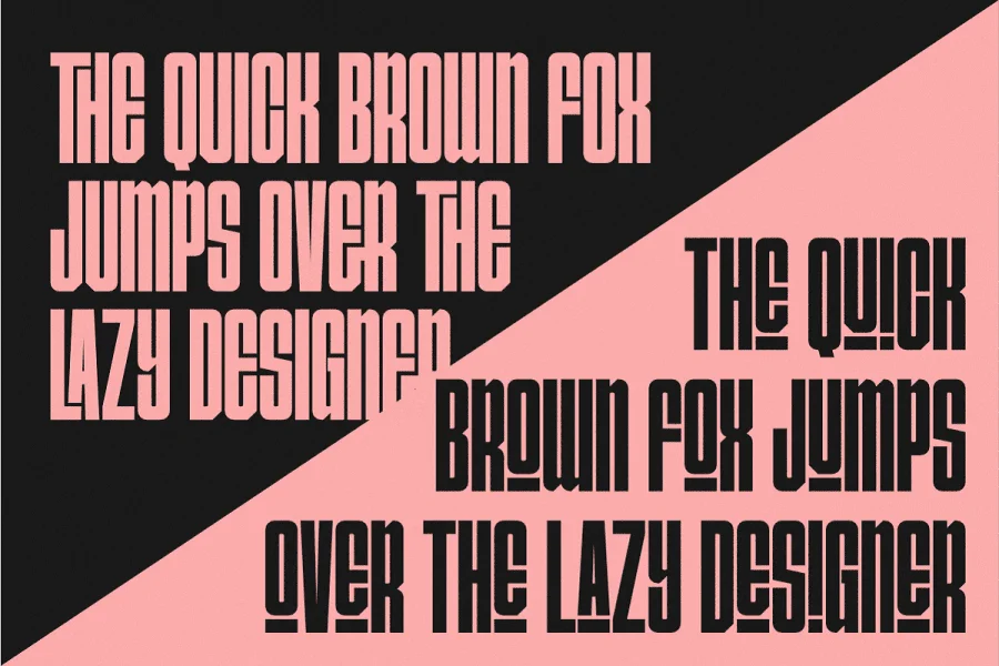 Condensans Font preview 3