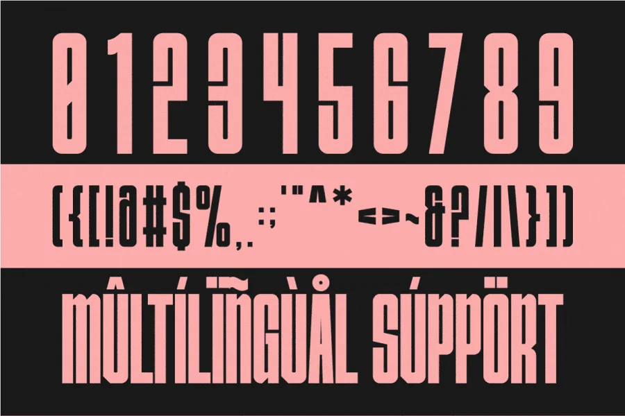 Condensans Font preview 6