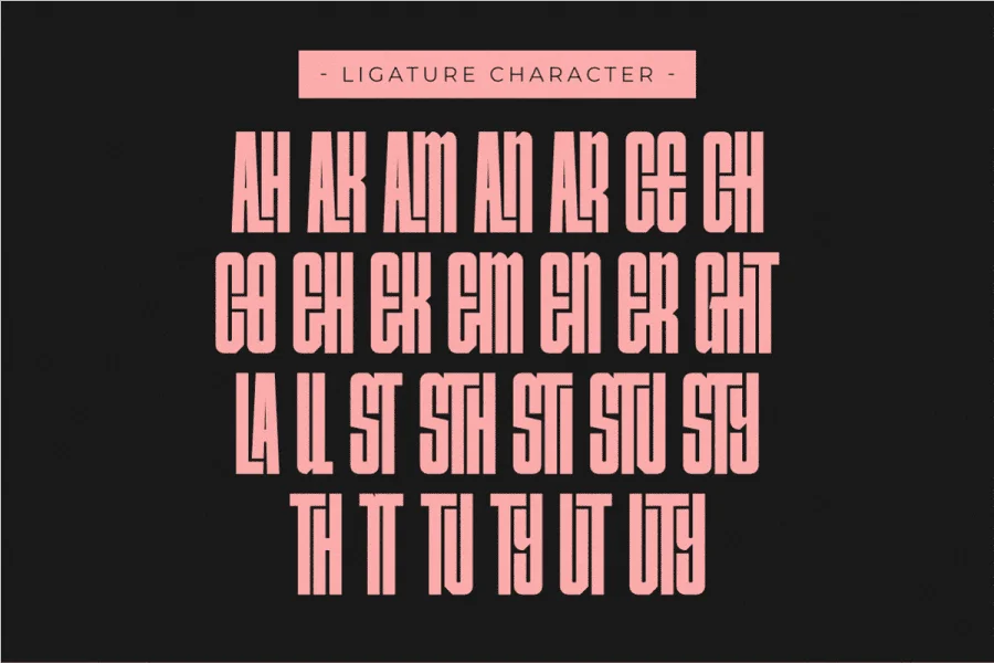 Condensans Font preview 7