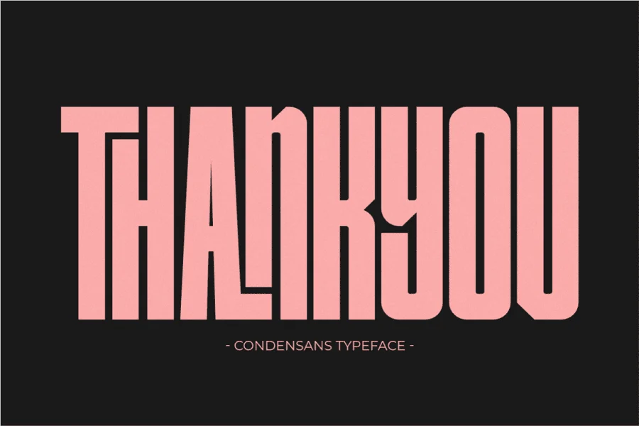 Condensans Font preview 8