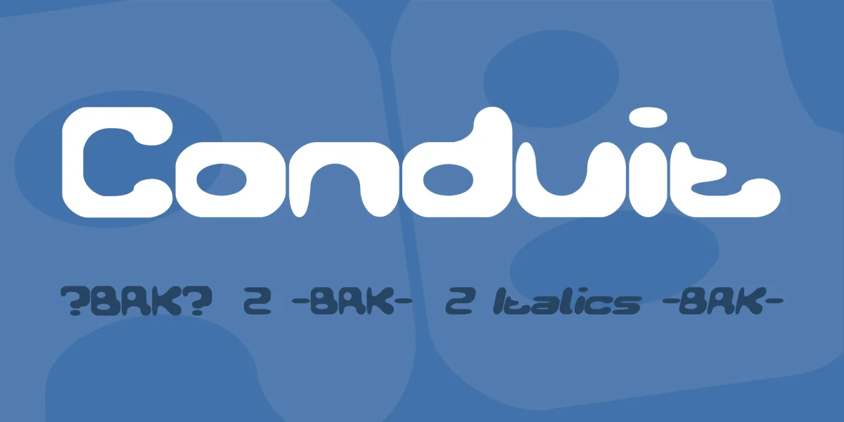Conduit Font Family