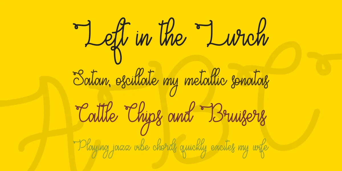 Congrats Script Font preview 2