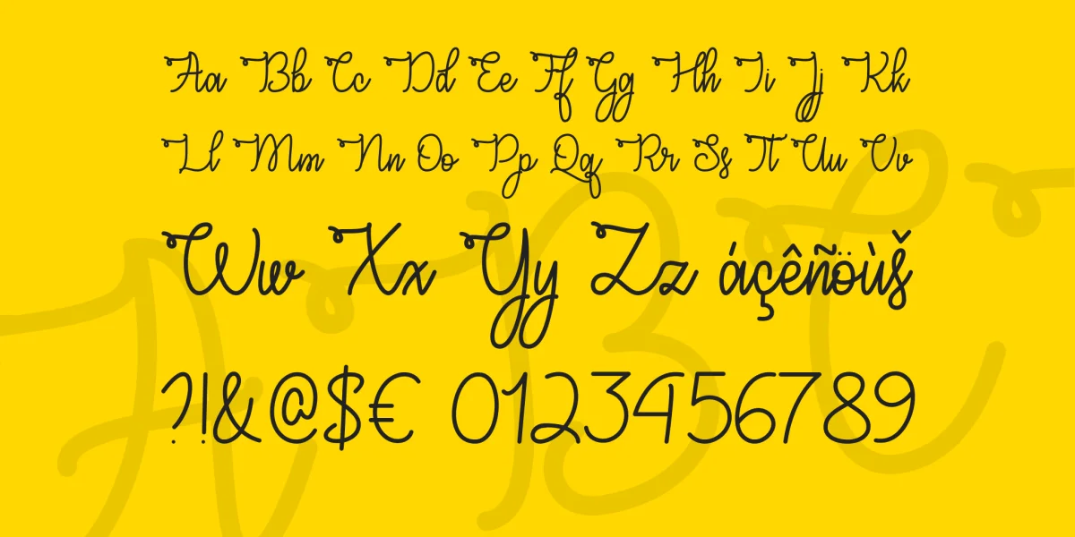 Congrats Script Font preview 4