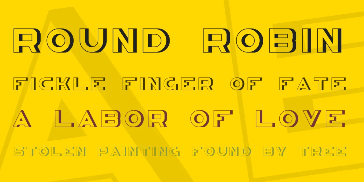 Congruency 3D Font preview 2