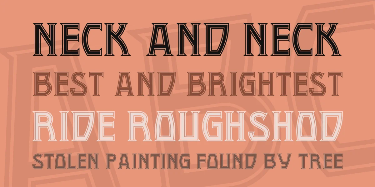 Conquistadorman NF Font preview 2