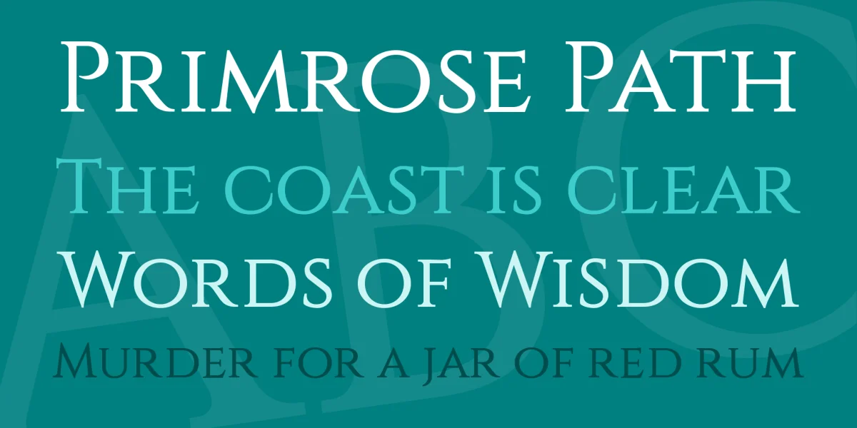 Constantine Font preview 2