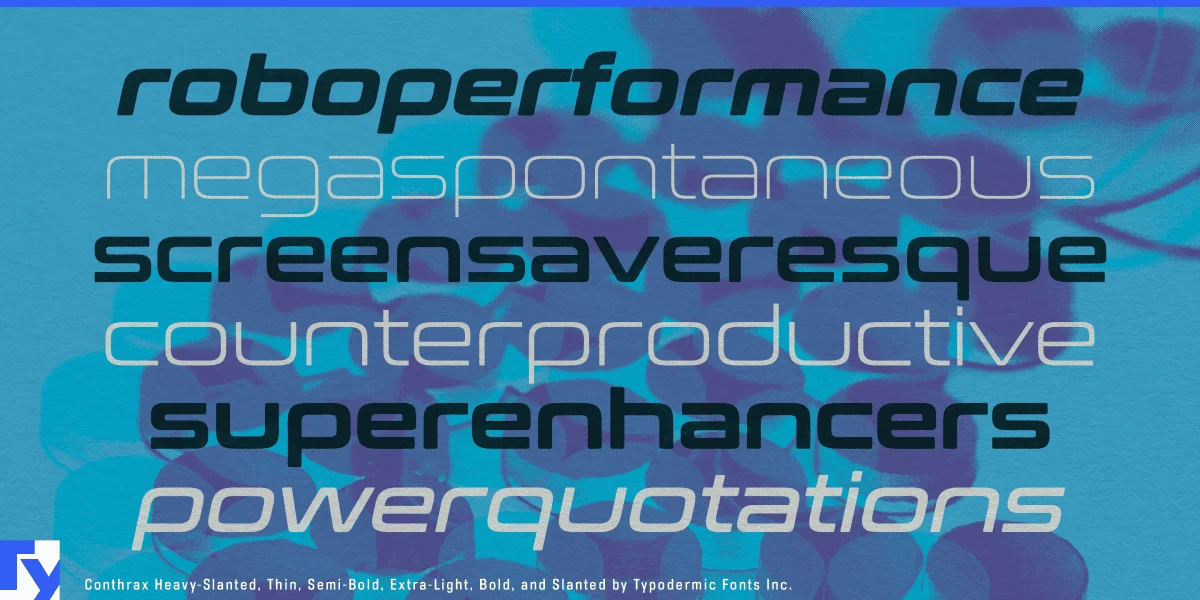 Conthrax Font preview 5