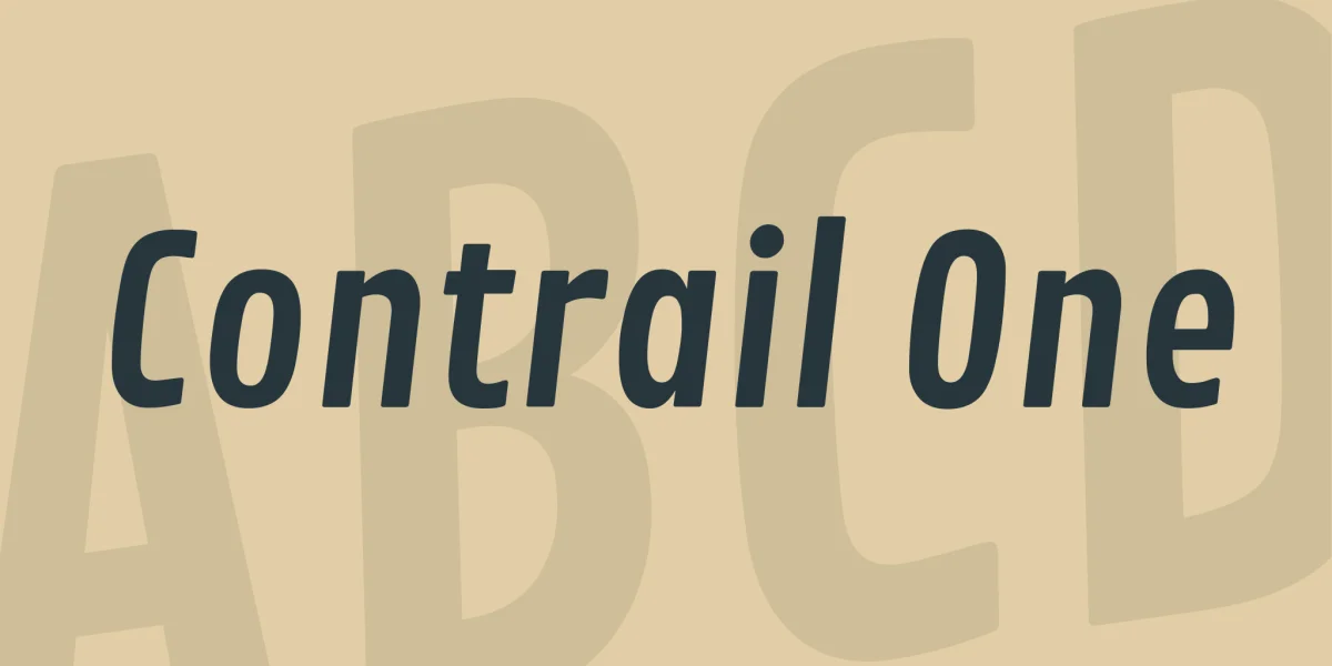 Contrail One Font