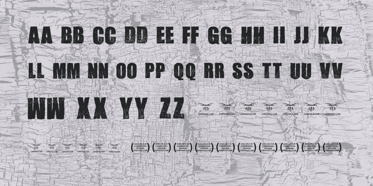 Cook County Jailhouse Font preview 3