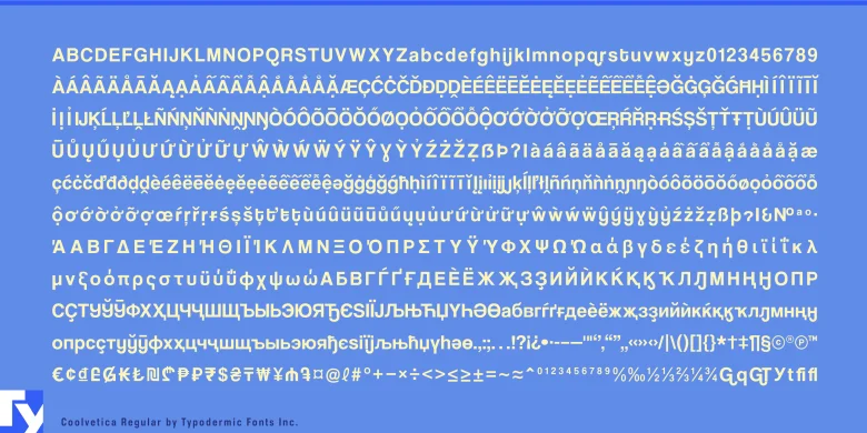 Coolvetica Font preview 3