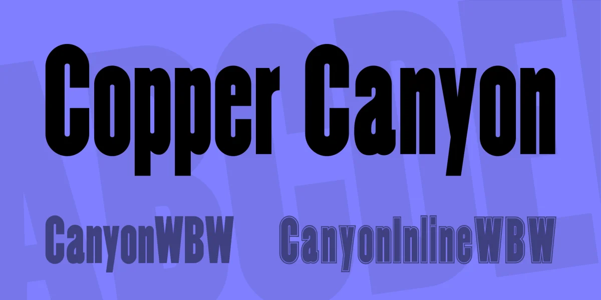 Copper Canyon Font Family