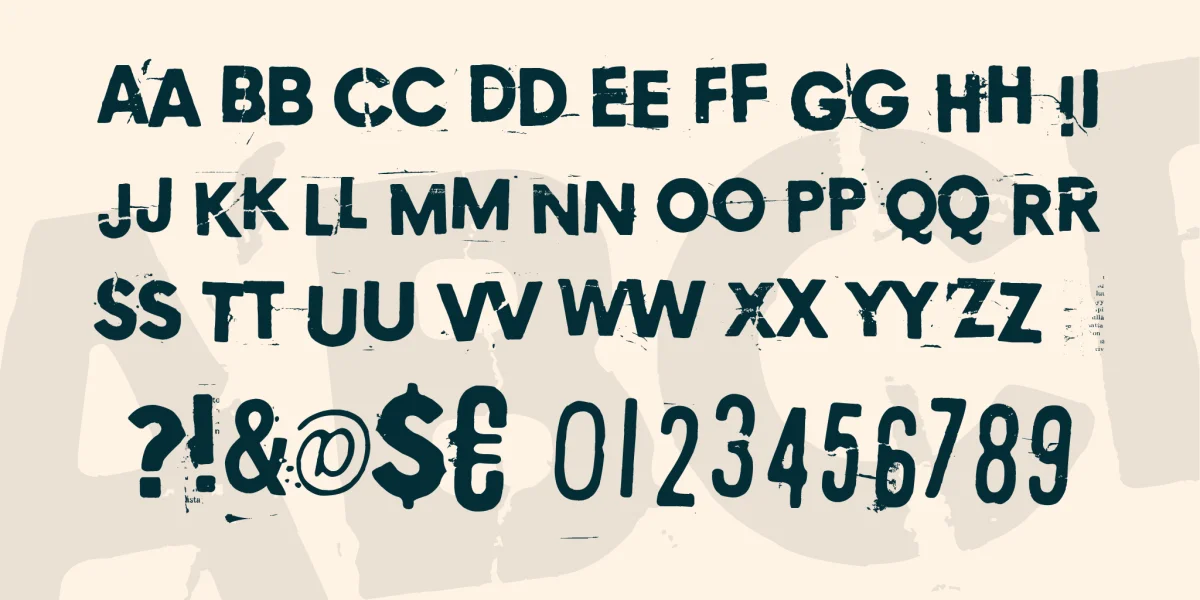 Copycat 759 Font preview 4