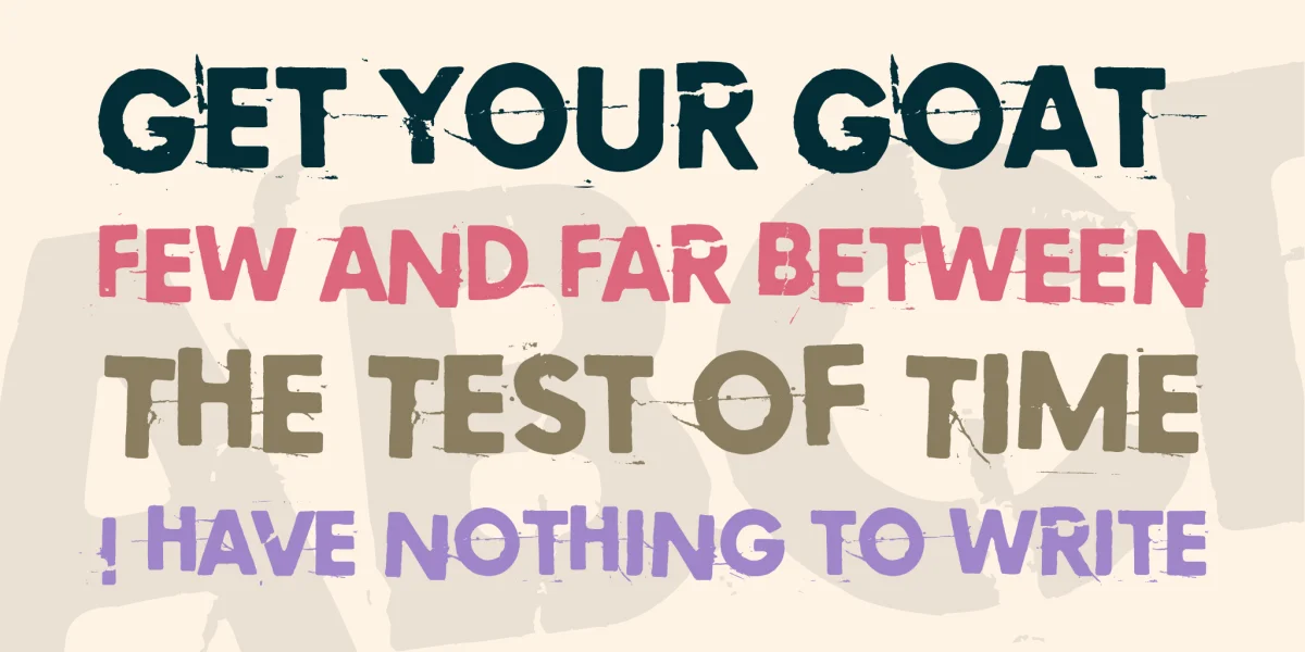 Copycat 759 Font preview 6