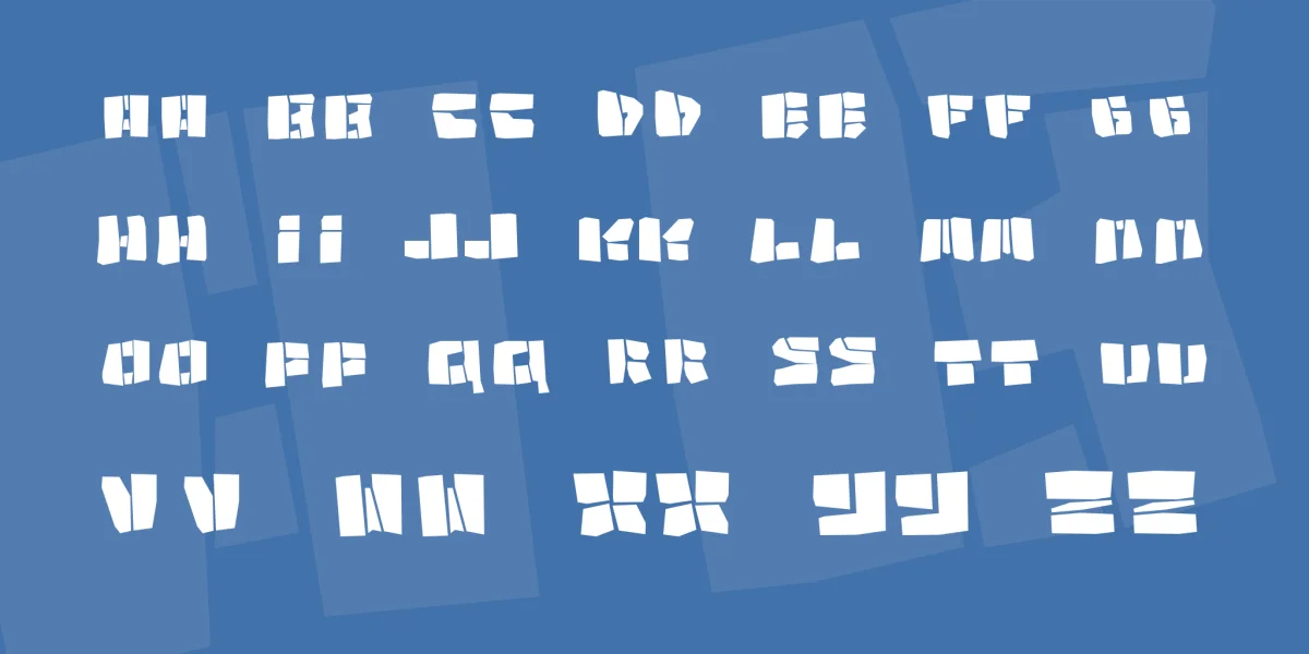 Copycut Font preview 2