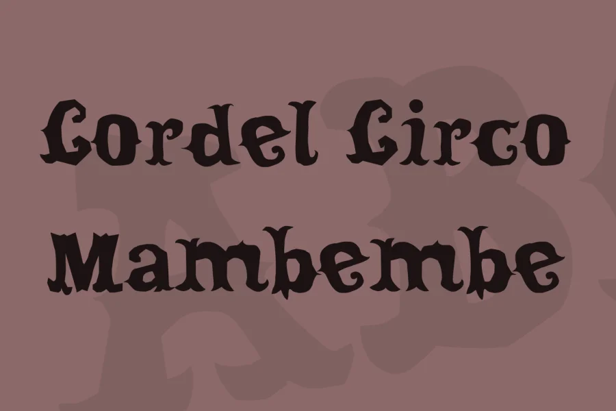 Cordel Circo Mambembe Font preview 2