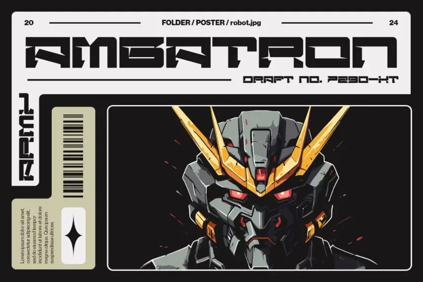 Coret Font preview 3