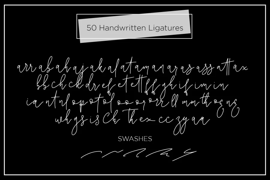Corline Signature Font preview 10
