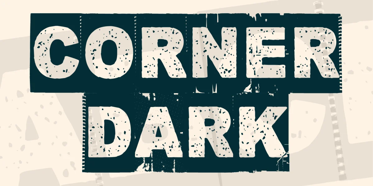 Corner Dark Font Family preview 10