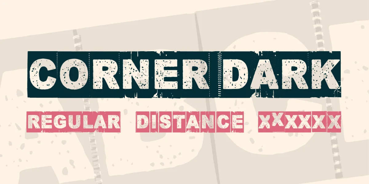 Corner Dark Font Family preview 2