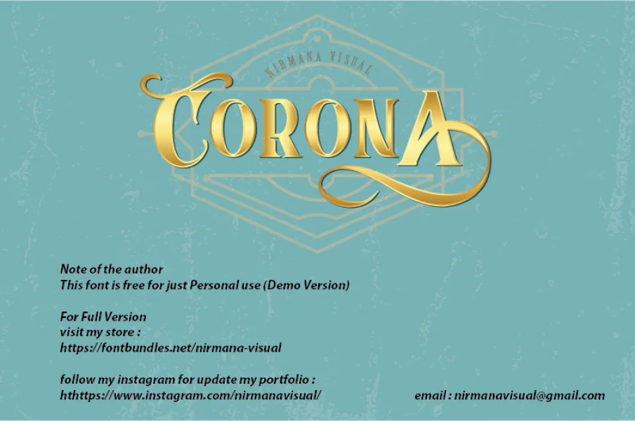 CoronA Font preview 2