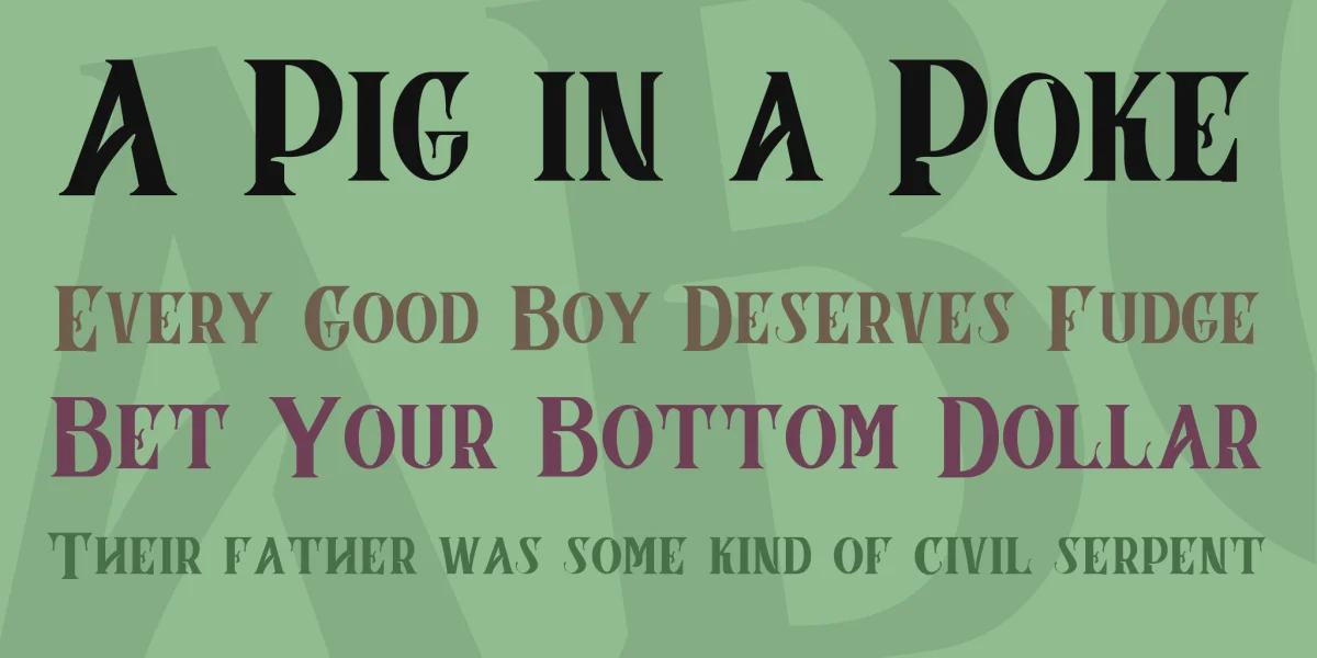 CoronA Font preview 3