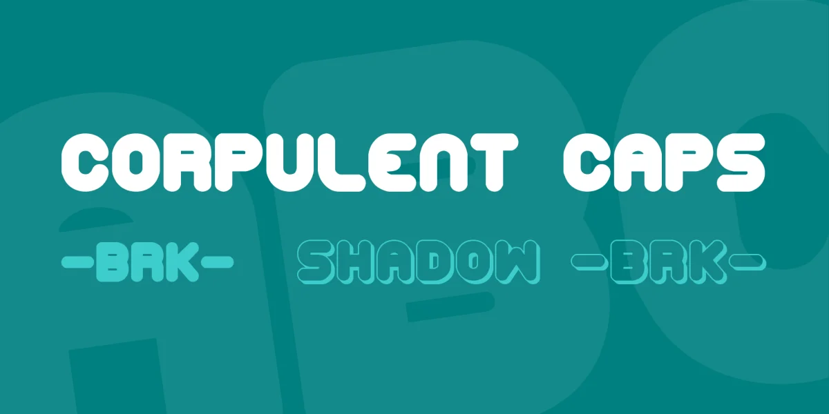 Corpulent Caps Font Family