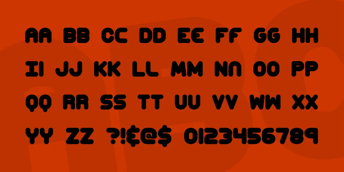 Corpulent Caps Font Family preview 2