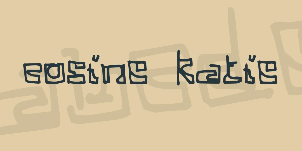 Cosine Katie Font