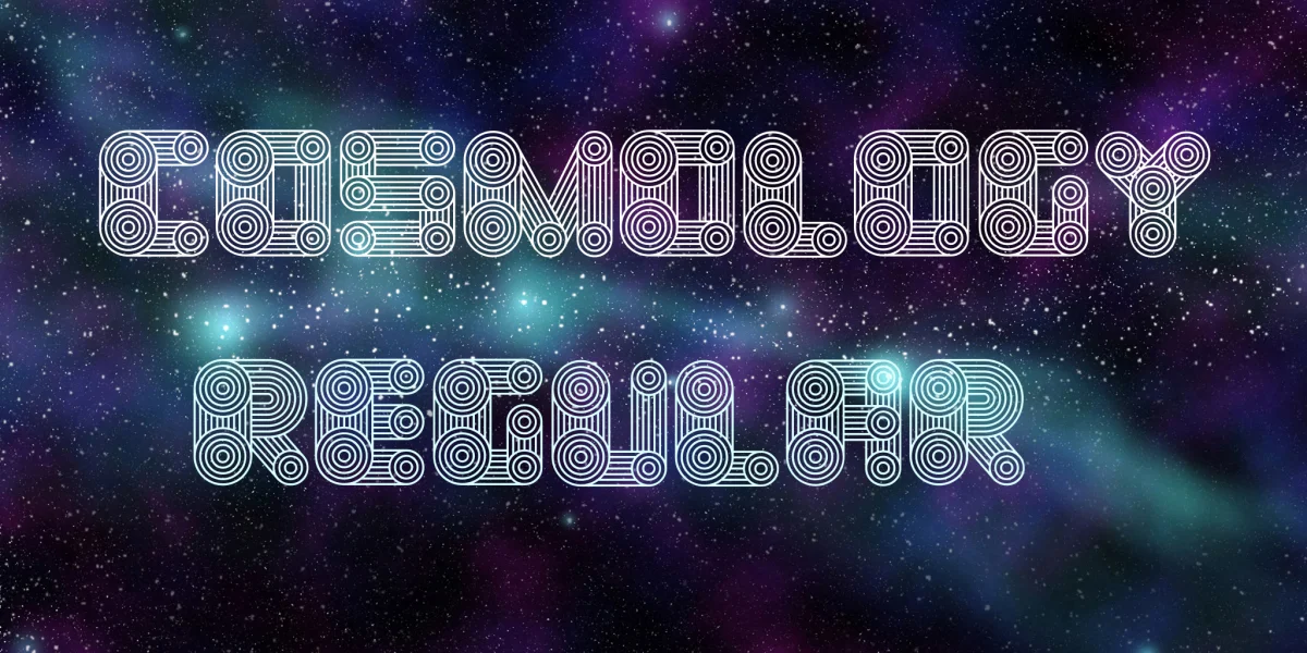 Cosmology Font preview 3