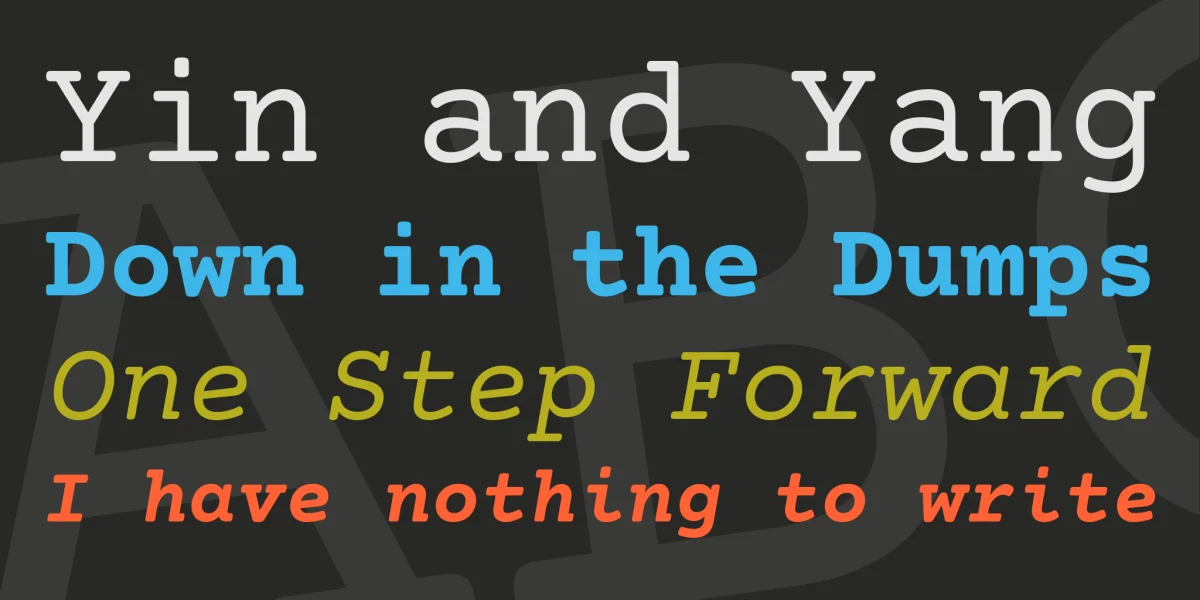 Courier Prime Font Family preview 2