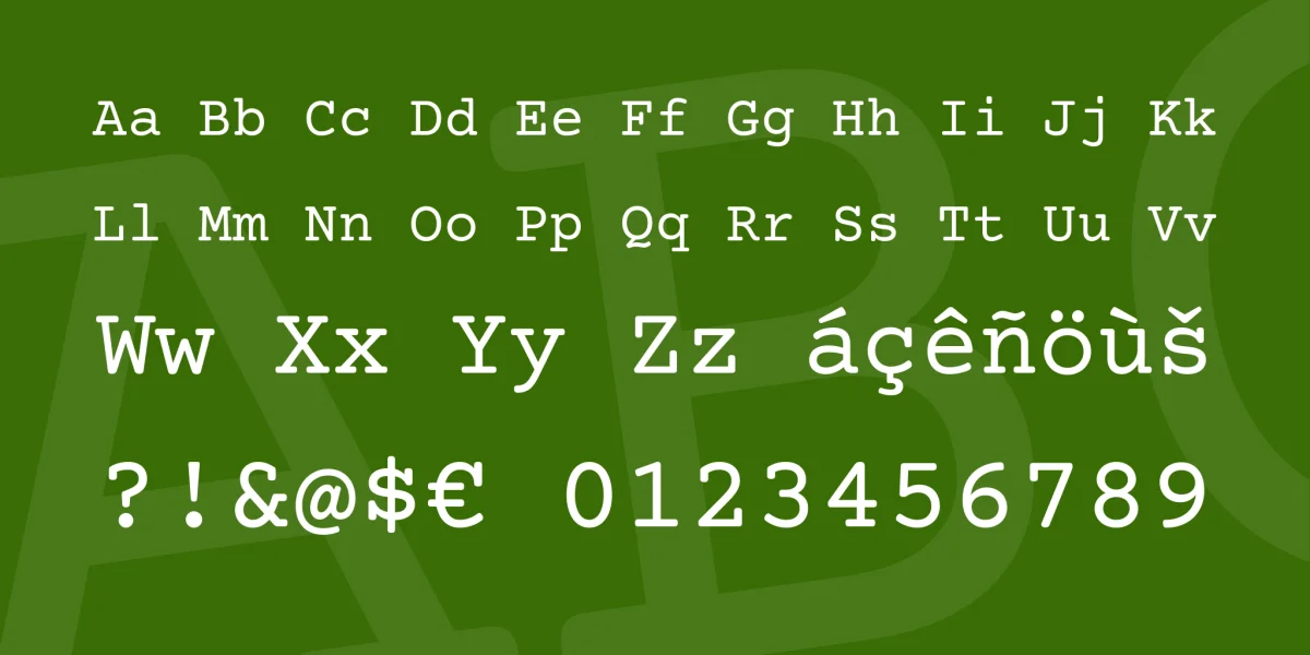 Courier Prime Font Family preview 4