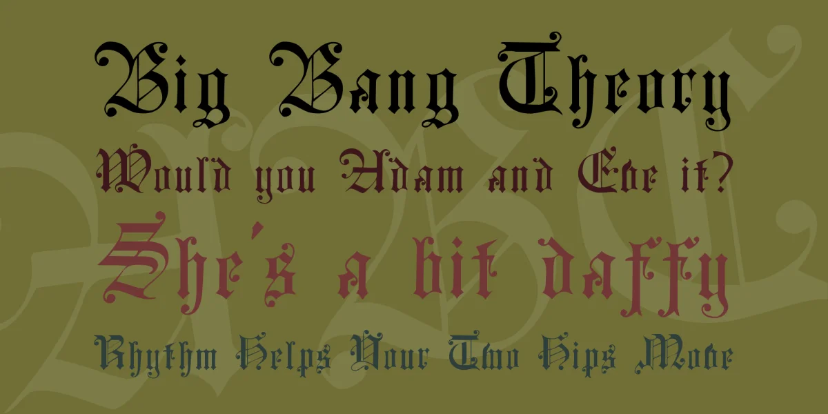 Courtrai Font preview 2