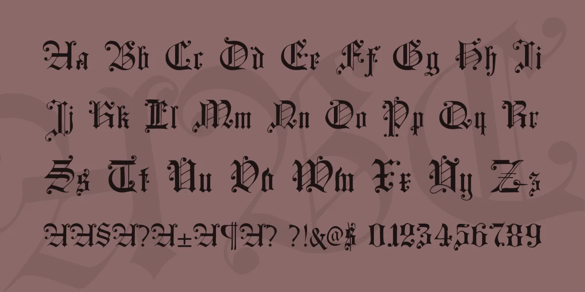 Courtrai Font preview 3