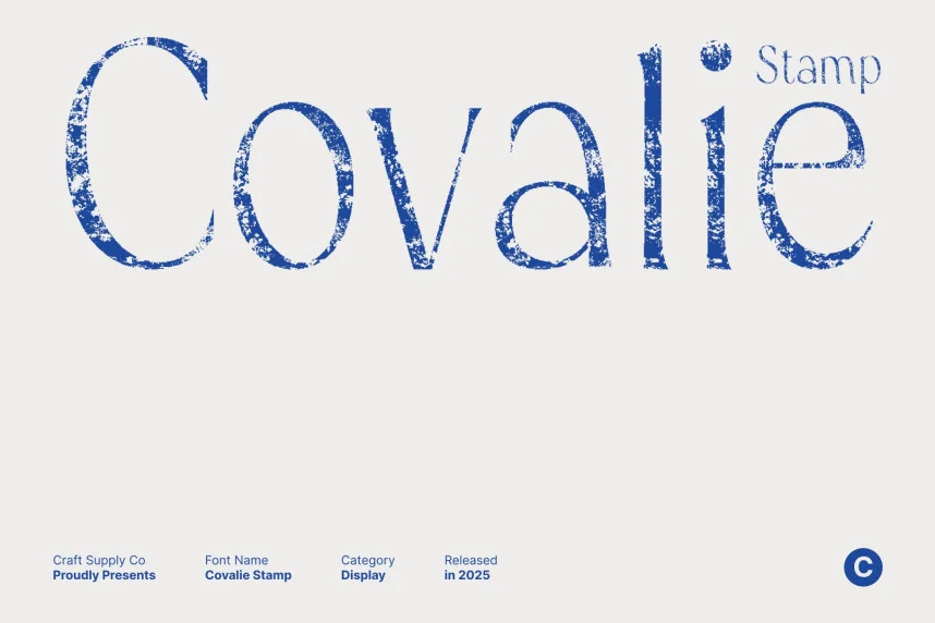 Covalie Stamp Font