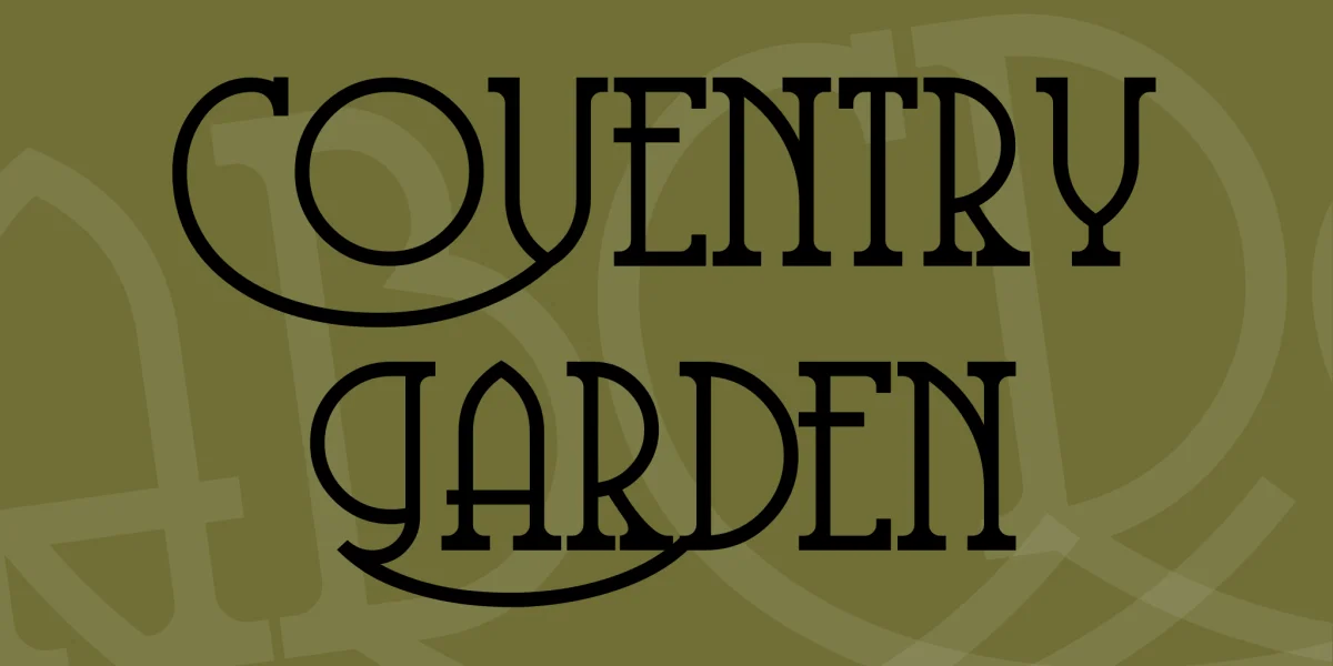 Coventry Garden Font