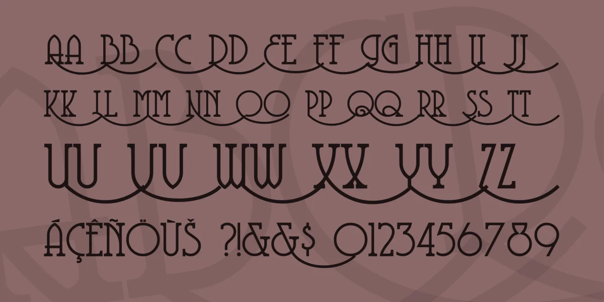 Coventry Garden Font preview 3