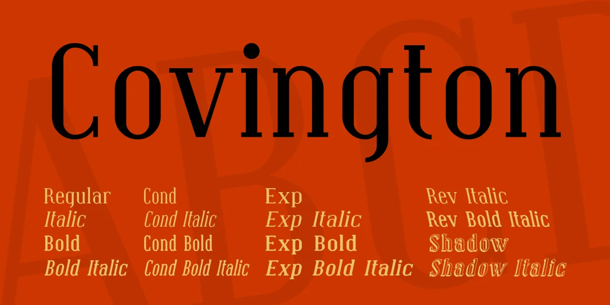 Covington Font Family