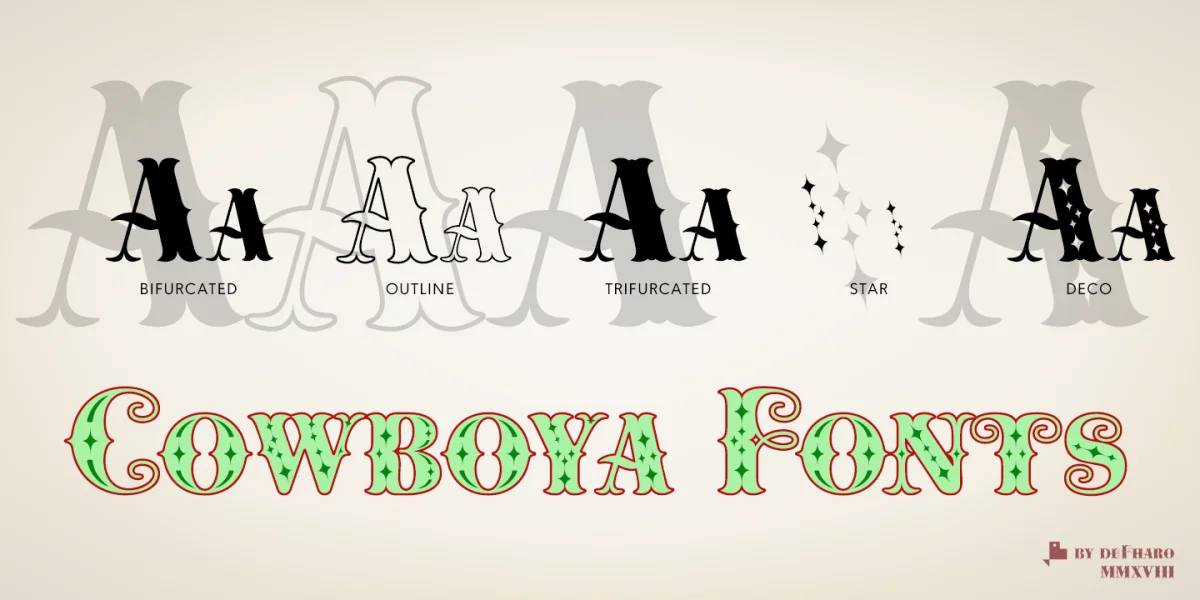 Cowboya Bi Font preview 3