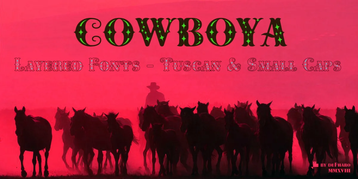 Cowboya Bi Font preview 5
