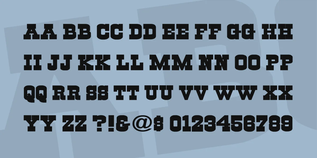 Cowboys Font preview 3